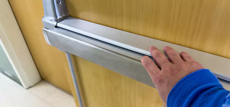 Installing a Push Bar on a Door Immokalee